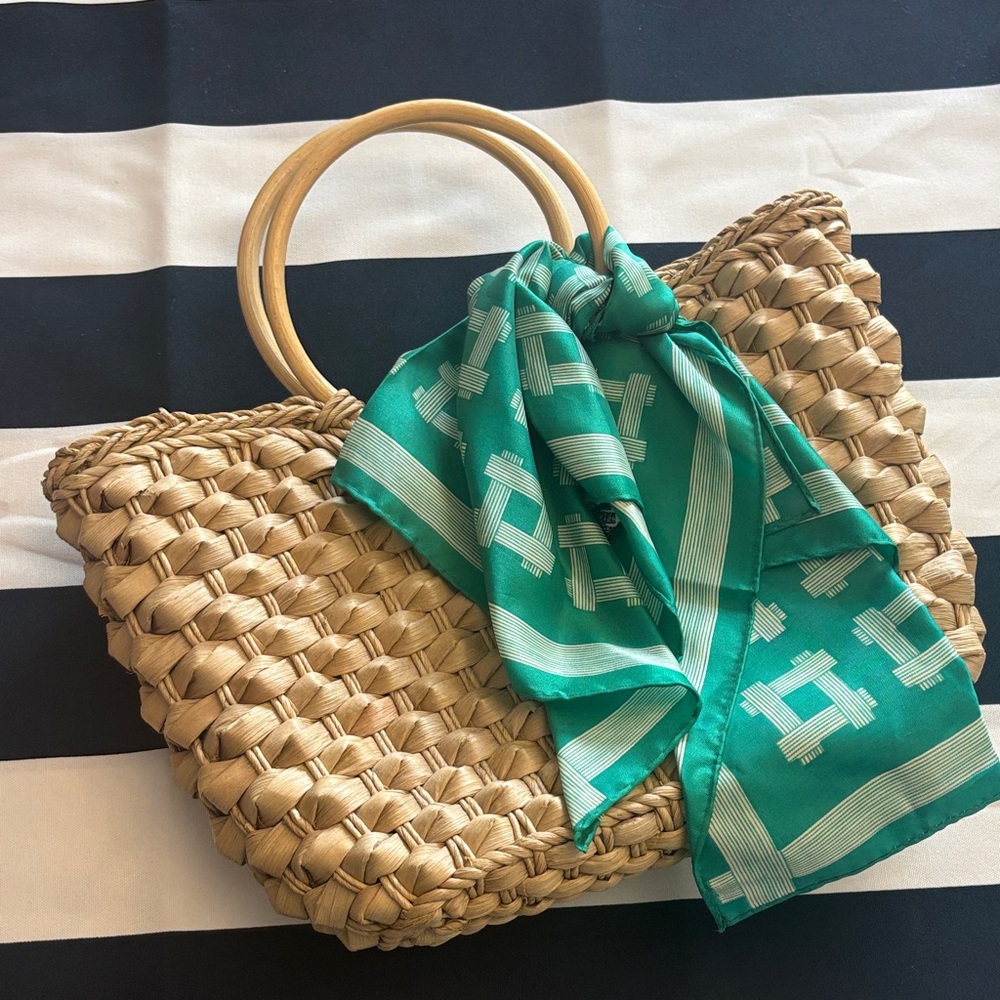 Woven Basket Bag Purse